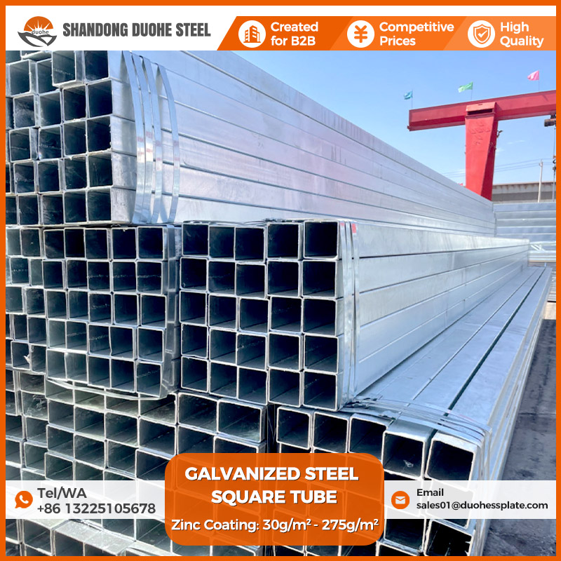 Galvanized square tube
